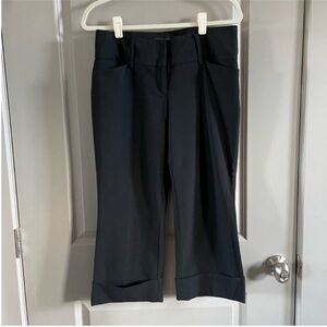 Express - Editor black cropped dress pants.